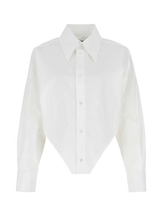 Corset Cotton Long Slevees Shirt White - MAISON MARGIELA - BALAAN 1