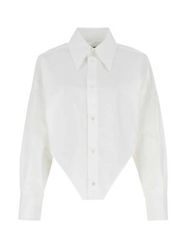 Corset Cotton Long Slevees Shirt White - MAISON MARGIELA - BALAAN 1