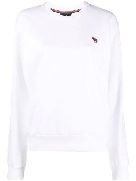 Women's Zebra Logo Sweatshirt White - PAUL SMITH - BALAAN 1