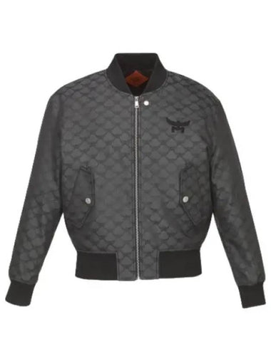 Loretos denim jacquard bomber jacket - MCM - BALAAN 1