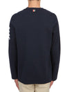 4-Bar Striped Cotton Long Sleeve T-Shirt Navy - THOM BROWNE - BALAAN 5