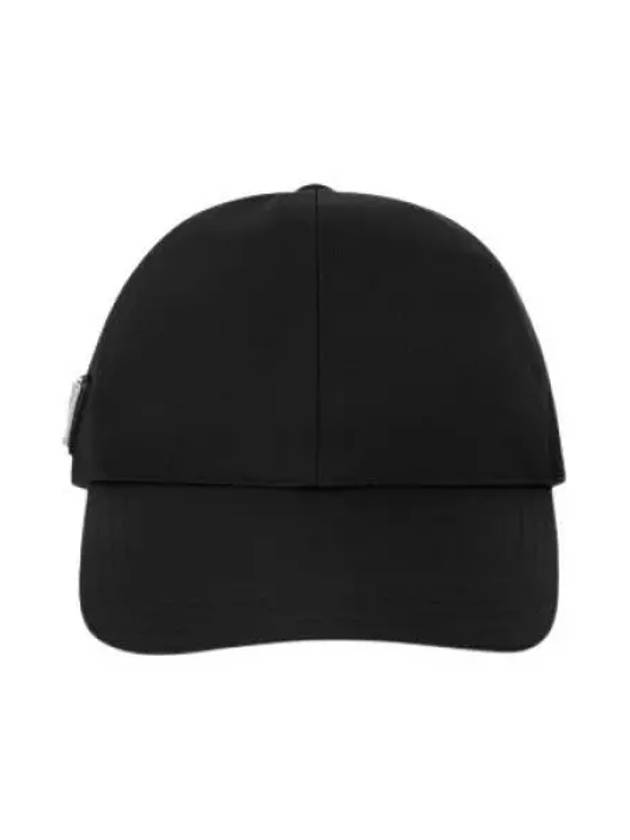 Re-Nylon Triangle Logo Baseball Cap Black - PRADA - BALAAN 2