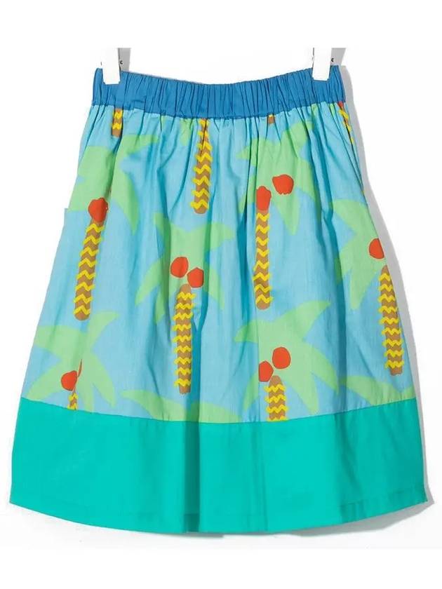 Kids Palm Tree Pattern Button Skirt 602738 SQK85 H400 - STELLA MCCARTNEY - BALAAN 3