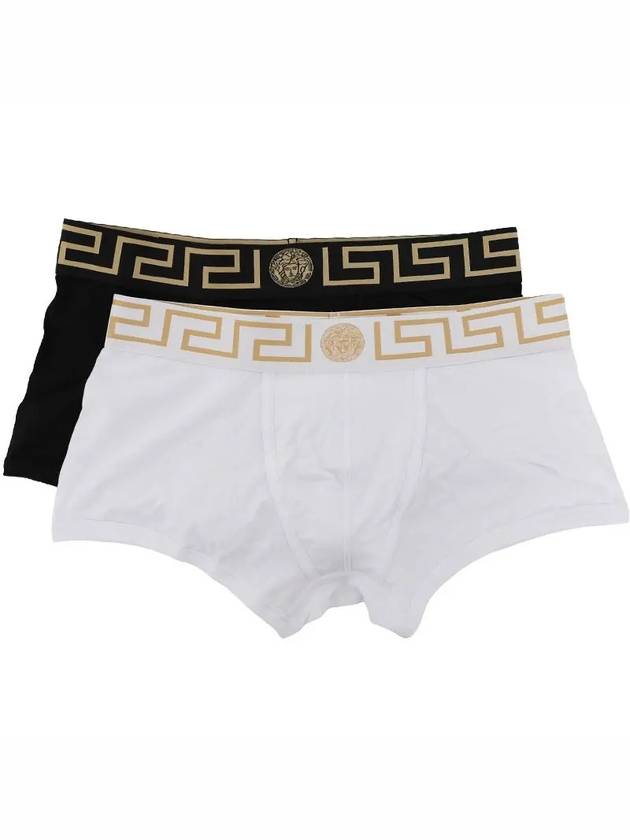 Medusa Banding Logo Briefs 2-Pack Set White Black - VERSACE - BALAAN 3