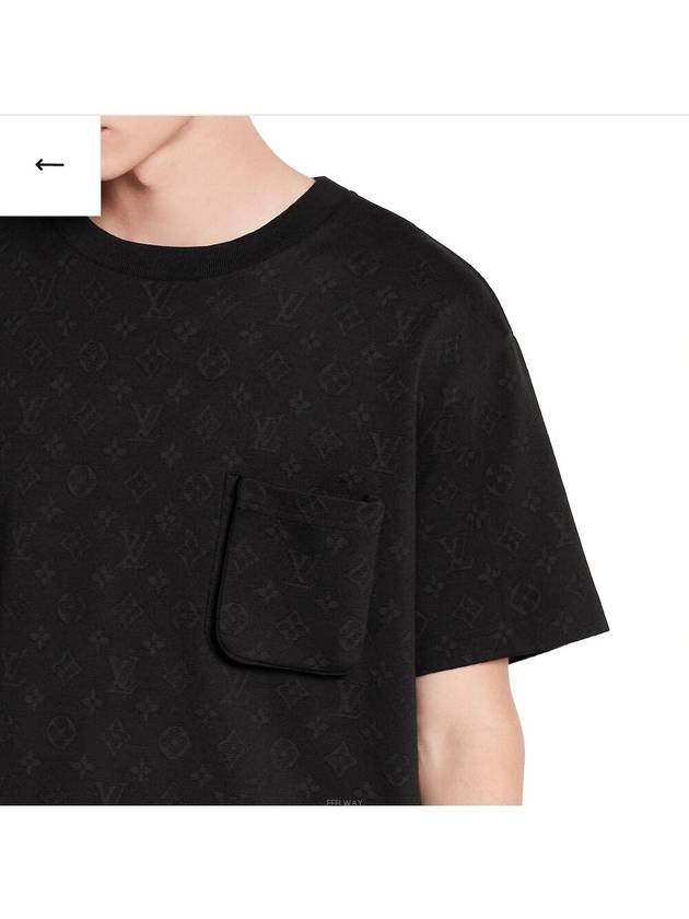 Signature 3D Pocket Monogram Short Sleeve T-Shirt Black - LOUIS VUITTON - BALAAN 3