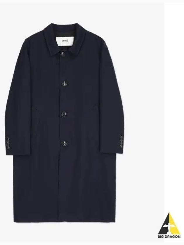 Wool Single Coat Blue - AMI - BALAAN 2