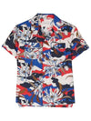 Kids Floral Print Button Shirt 2F00004596RG F74 - MONCLER - BALAAN 4