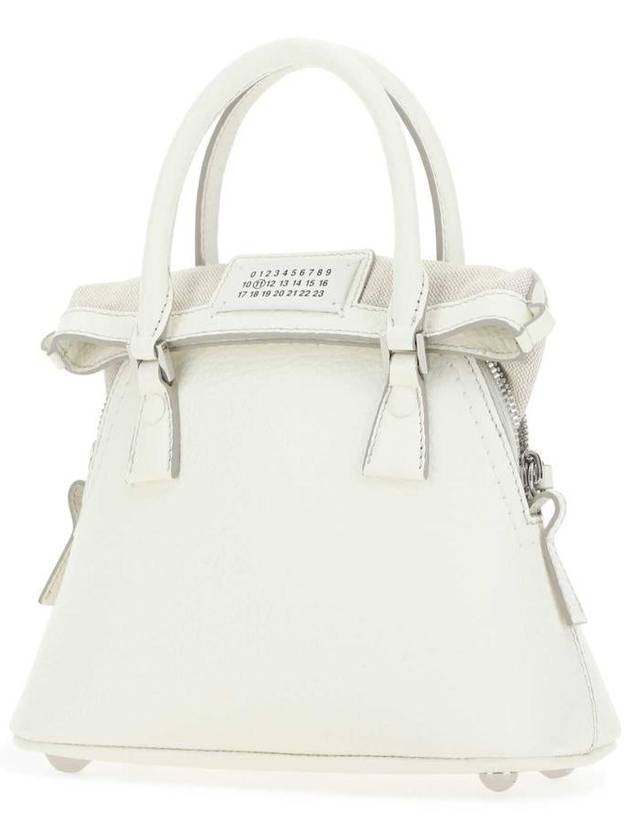 5AC Classique Micro Tote Bag White - MAISON MARGIELA - BALAAN 3