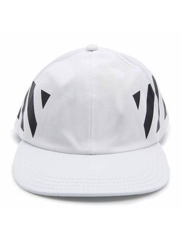 Logo Daigonal Ball Cap White - OFF WHITE - BALAAN 1