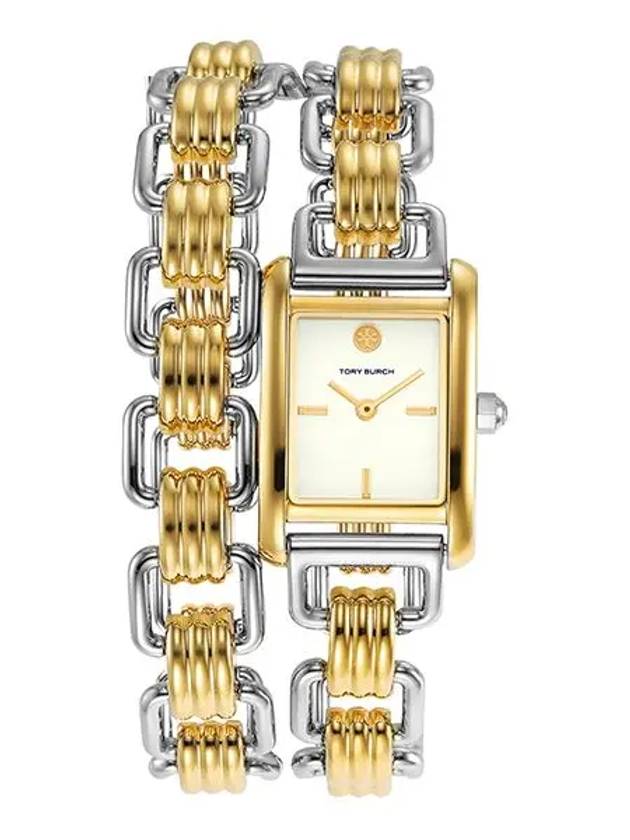 The Eleanor Metal Watch Silver Gold - TORY BURCH - BALAAN 1