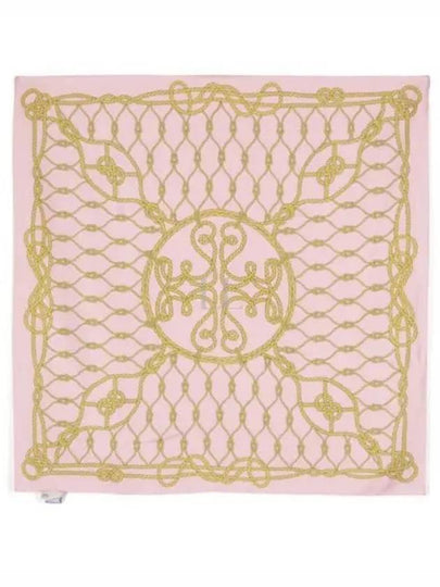 Rope Logo Silk Neckerchief Pink - TORY BURCH - BALAAN 2