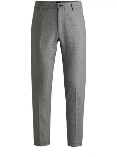 Micro Check Regular Fit Slacks Grey - HUGO BOSS - BALAAN 2