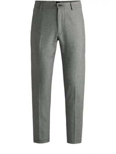 Micro Check Regular Fit Slacks Grey - HUGO BOSS - BALAAN 1