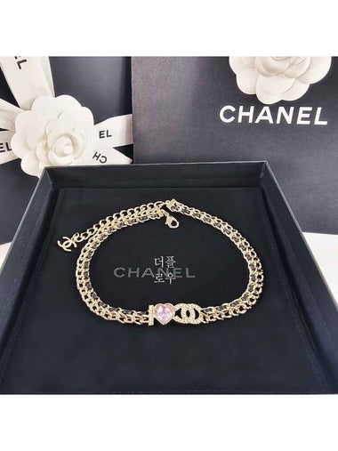 I Love CC Logo Heart Choker AB8631 B08569 NJ002 - CHANEL - BALAAN 1