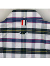 Oxford Tartan Check Cotton Long Sleeve Shirt - THOM BROWNE - BALAAN 6