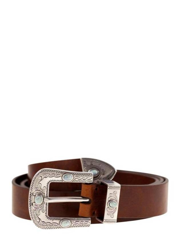 leather belt MAUDU264 C8028 BROWN - BRUNELLO CUCINELLI - BALAAN 1