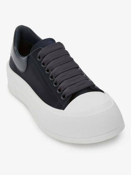 Deck Plimsoll Low Top Sneakers Navy - ALEXANDER MCQUEEN - BALAAN 2