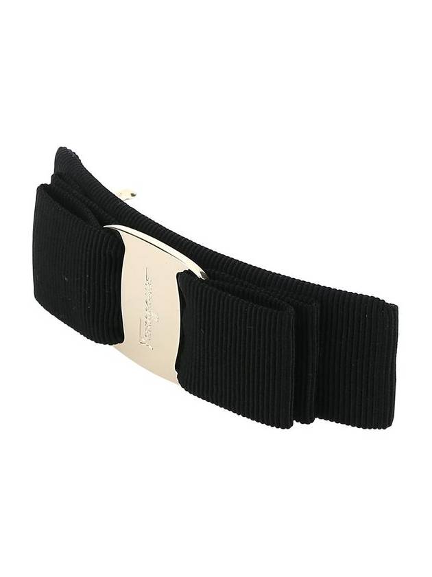 Vara Bow Hair Clip Black - SALVATORE FERRAGAMO - BALAAN 3