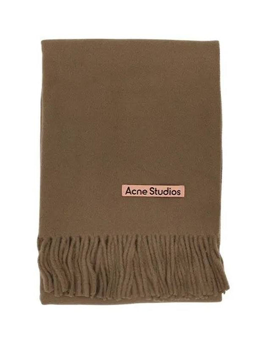 Wool Fringe Scarf Caramel Brown - ACNE STUDIOS - BALAAN 2