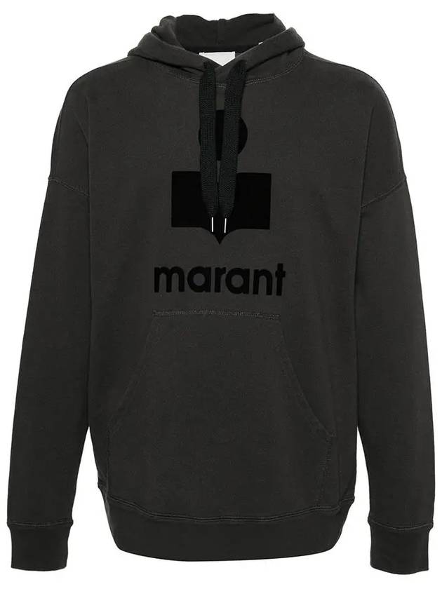 Miley Big Logo Hoodie Faded Black - ISABEL MARANT - BALAAN 3