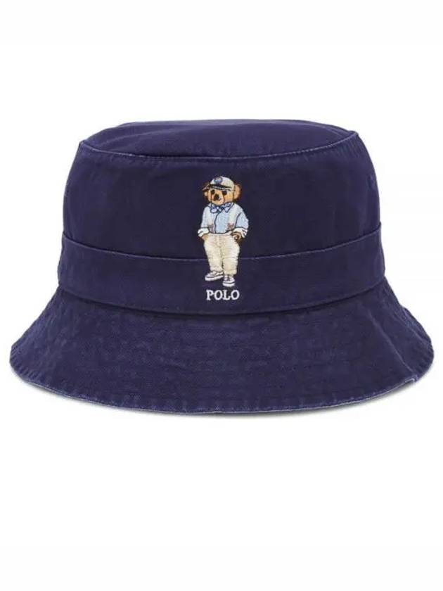 Polo Bear Bucket Hat Blue - POLO RALPH LAUREN - BALAAN 2