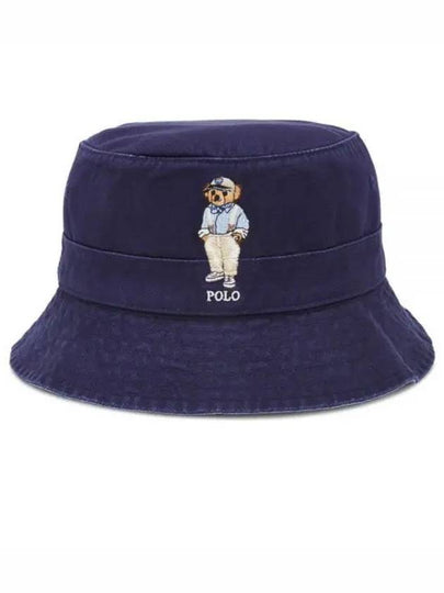 Polo Bear Bucket Hat Blue - POLO RALPH LAUREN - BALAAN 2