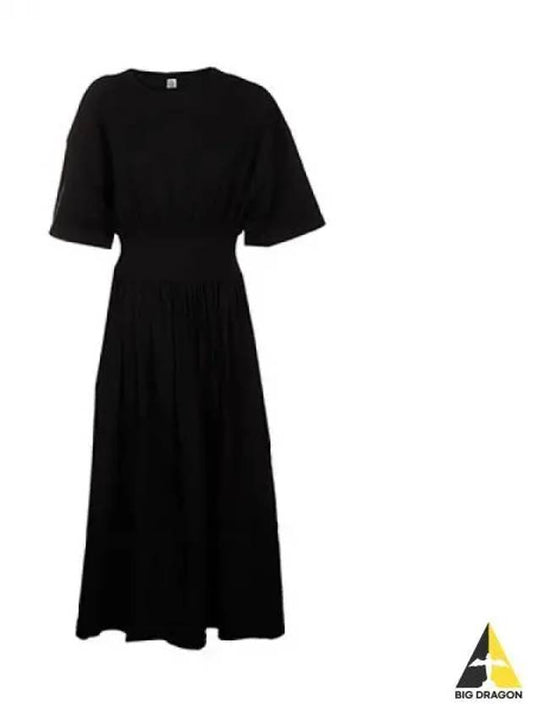 Toteme Women s Elastic Waist Maxi Dress Black 213654770 - TOTEME - BALAAN 1