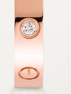 Love Wedding Band Diamond Ring Rose Gold - CARTIER - BALAAN 5