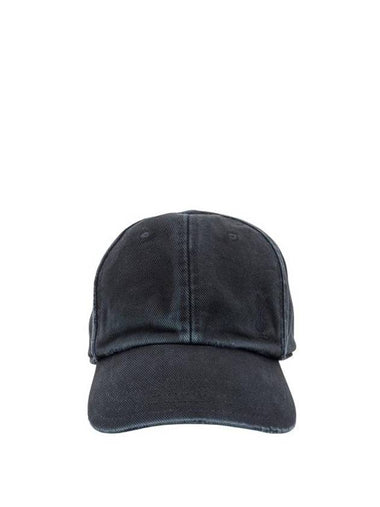 Cassandre Cotton Ball Cap Black - SAINT LAURENT - BALAAN 1