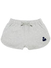 Mifa Logo Print Cotton Shorts Dark Grey - ISABEL MARANT - BALAAN 2