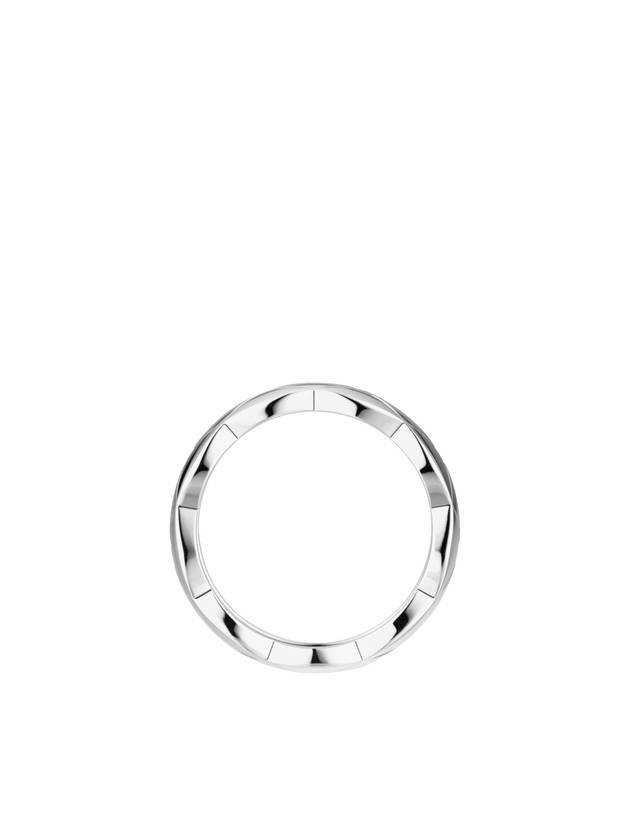 Coco Crush Quilted Motif Small 18K White Gold Ring Silver - CHANEL - BALAAN 5