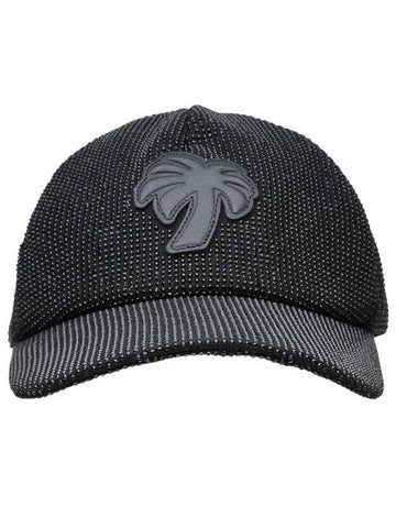 Big Palm Ball Cap Black - PALM ANGELS - BALAAN.