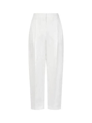 Pleated Carat Fit Pants White - STELLA MCCARTNEY - BALAAN 1