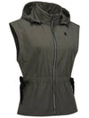 Official W WAIST SHIRRING HOODY VEST KH - ANEWGOLF - BALAAN 4