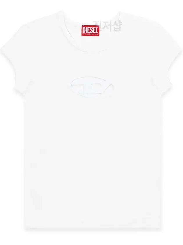 T Angie Peekaboo Logo Short Sleeve T-Shirt White - DIESEL - BALAAN 2