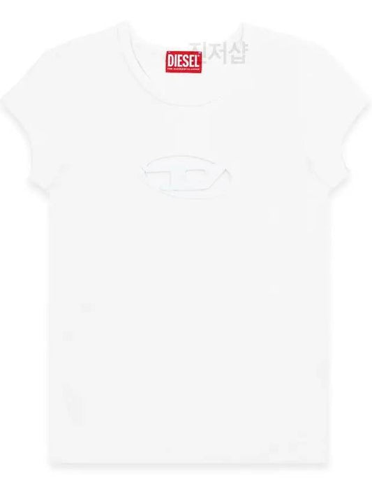 T Angie Peekaboo Logo Short Sleeve T-Shirt White - DIESEL - BALAAN 2