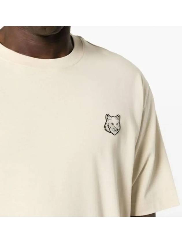 Bold Fox Head Patch Oversized Short Sleeve T-Shirt Beige - MAISON KITSUNE - BALAAN 5