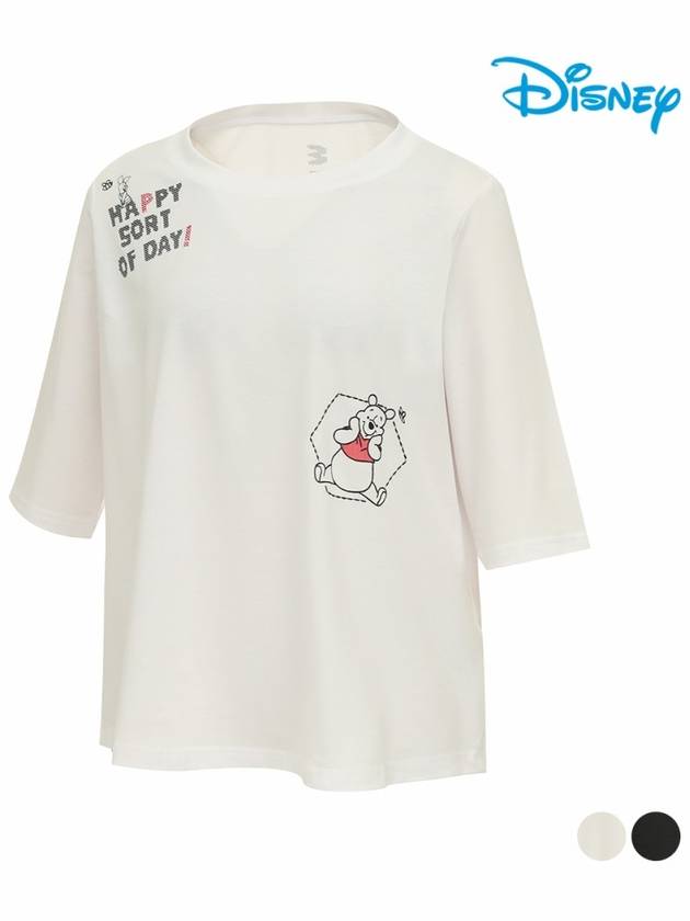 Women s Artwork Loose Fit Short Sleeve Round T Shirt DM1LTR019 - DISNEY GOLF - BALAAN 1