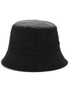 Re-Nylon Triangle Logo Bucket Hat Black - PRADA - BALAAN 4