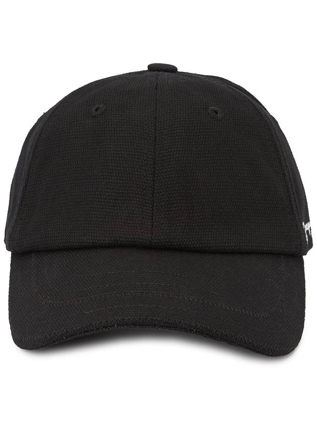 La Casquette Embroidered Logo Signature Ball Cap Black - JACQUEMUS - BALAAN 3