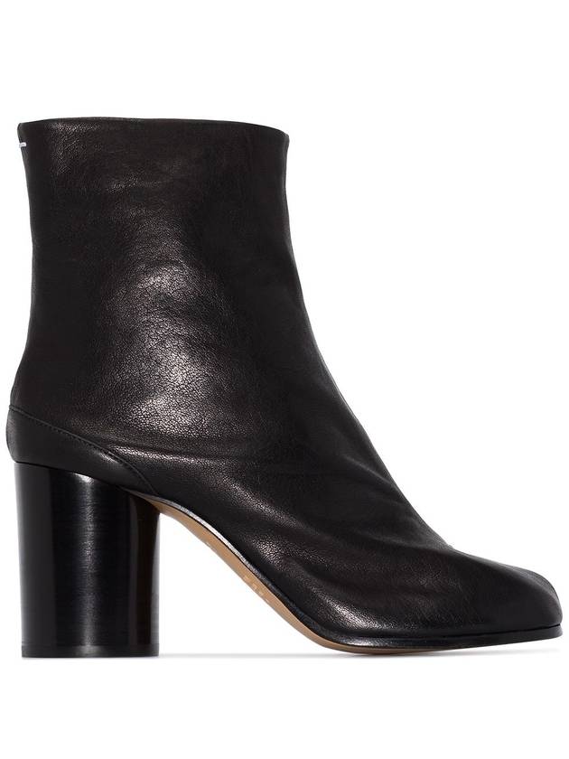 Tabi Ankle Leather Middle Boots Black - MAISON MARGIELA - BALAAN 2