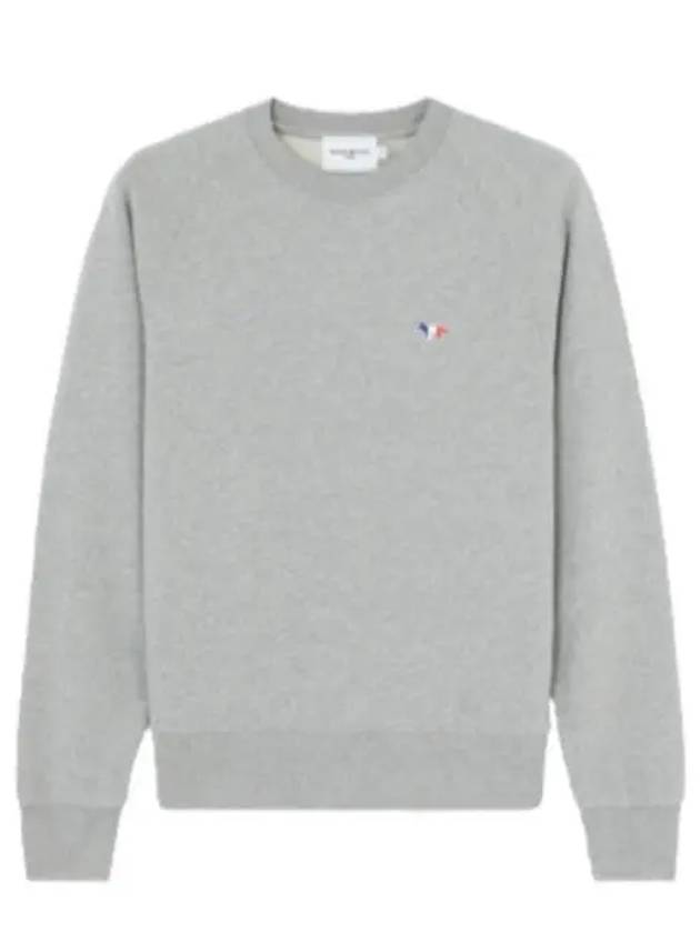 Tricolor Fox Patch Adjusted Sweatshirt Gray - MAISON KITSUNE - BALAAN 2