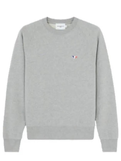 Tricolor Fox Patch Adjusted Sweatshirt Gray - MAISON KITSUNE - BALAAN 2