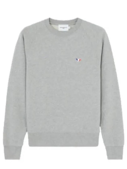 Tricolor Fox Patch Adjusted Sweatshirt Gray - MAISON KITSUNE - BALAAN 2