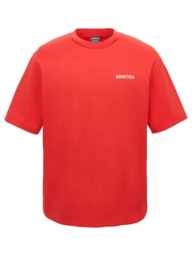 Karori Dark Red Men s Short Sleeve T Shirt Tee - DUVETICA - BALAAN 1