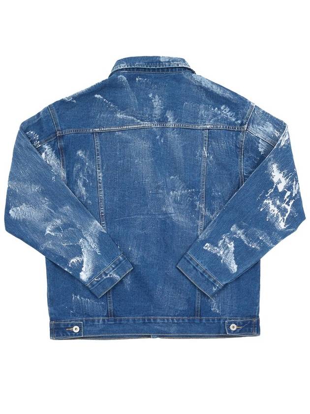 White Painting Denim Jacket Blue - NBNC - BALAAN 3