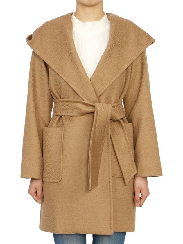 Rialto Collar Robe Single Coat Camel - MAX MARA - BALAAN 2