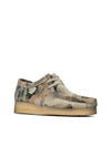 Wallaby Suede Camouflage Loafers Offwhite - CLARKS - BALAAN.