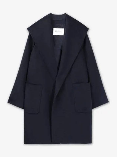 Wool Single Coat Navy - MAX MARA - BALAAN 1