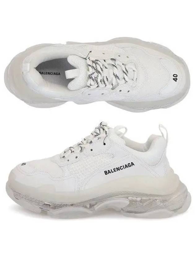 Triple S Clear Sole Low Top Sneakers White - BALENCIAGA - BALAAN 2